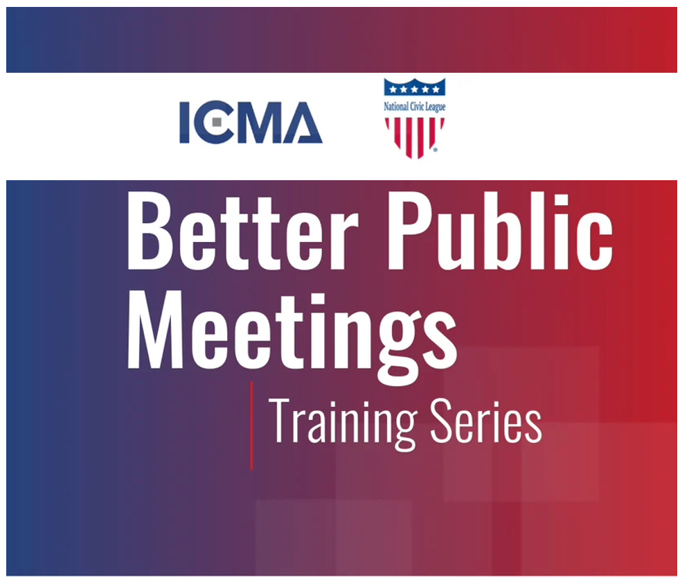 Better Public Meetings Training Series